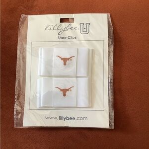 University of Texas NCAA Lillybee U Shoe Clips
